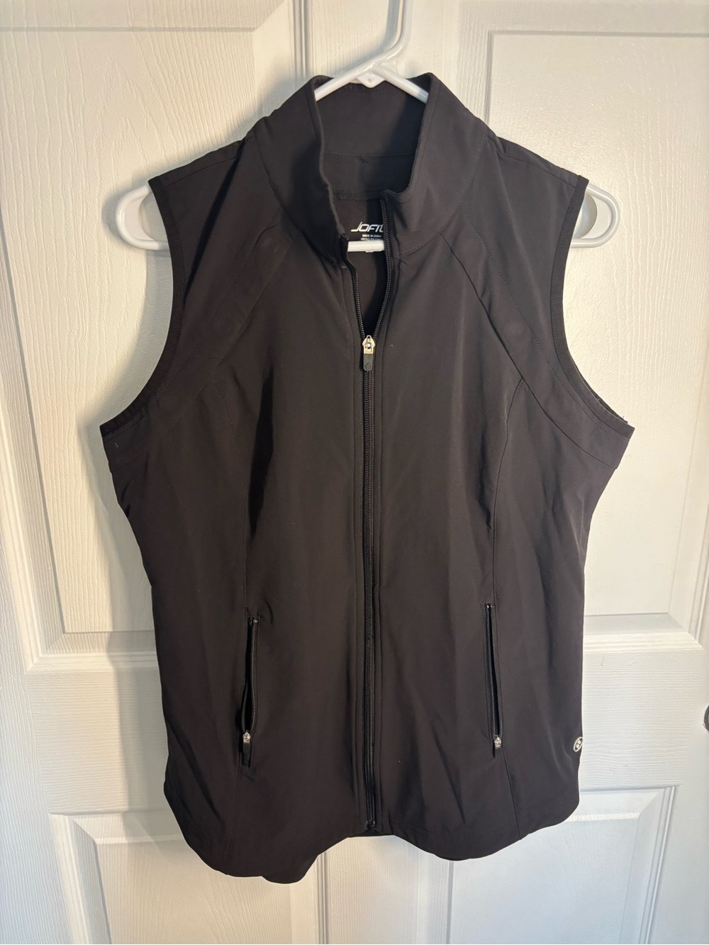 Jofit Black Convertible Golf Jacket Vest Zip-Off Sleeves Magnetic Trim M - Picture 10 of 15